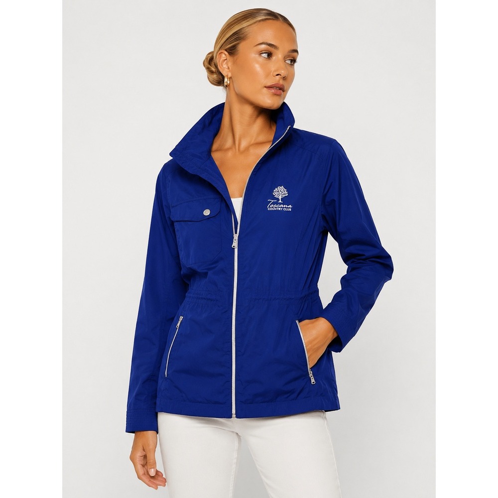 Polo Golf Ralph Lauren Blue Toscana Country Club Windbreaker Sport Jacket M